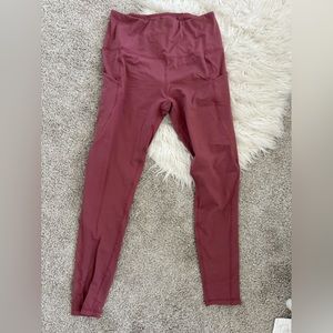 Rose pink high waisted leggings used very comfortable.